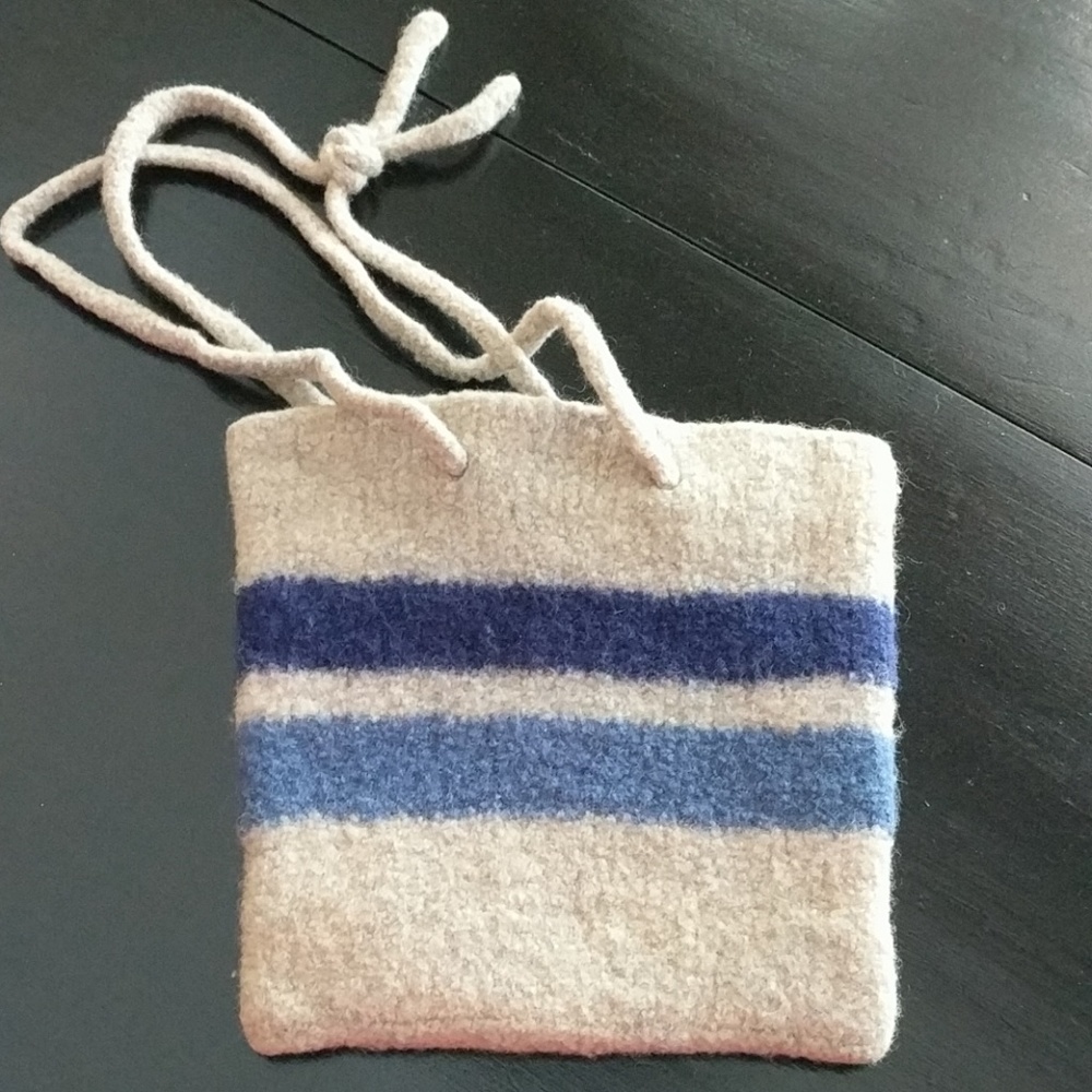 Hand made felted purse